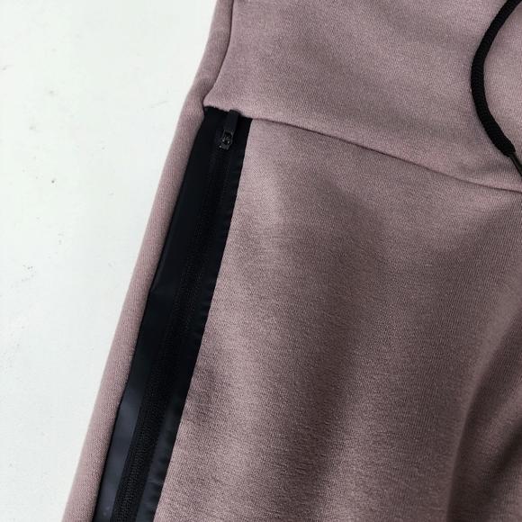 Thletex Taupe Beige Jogger Sweat Pants Men's Pull On Drawstring Poly Thick M - Picture 6 of 11